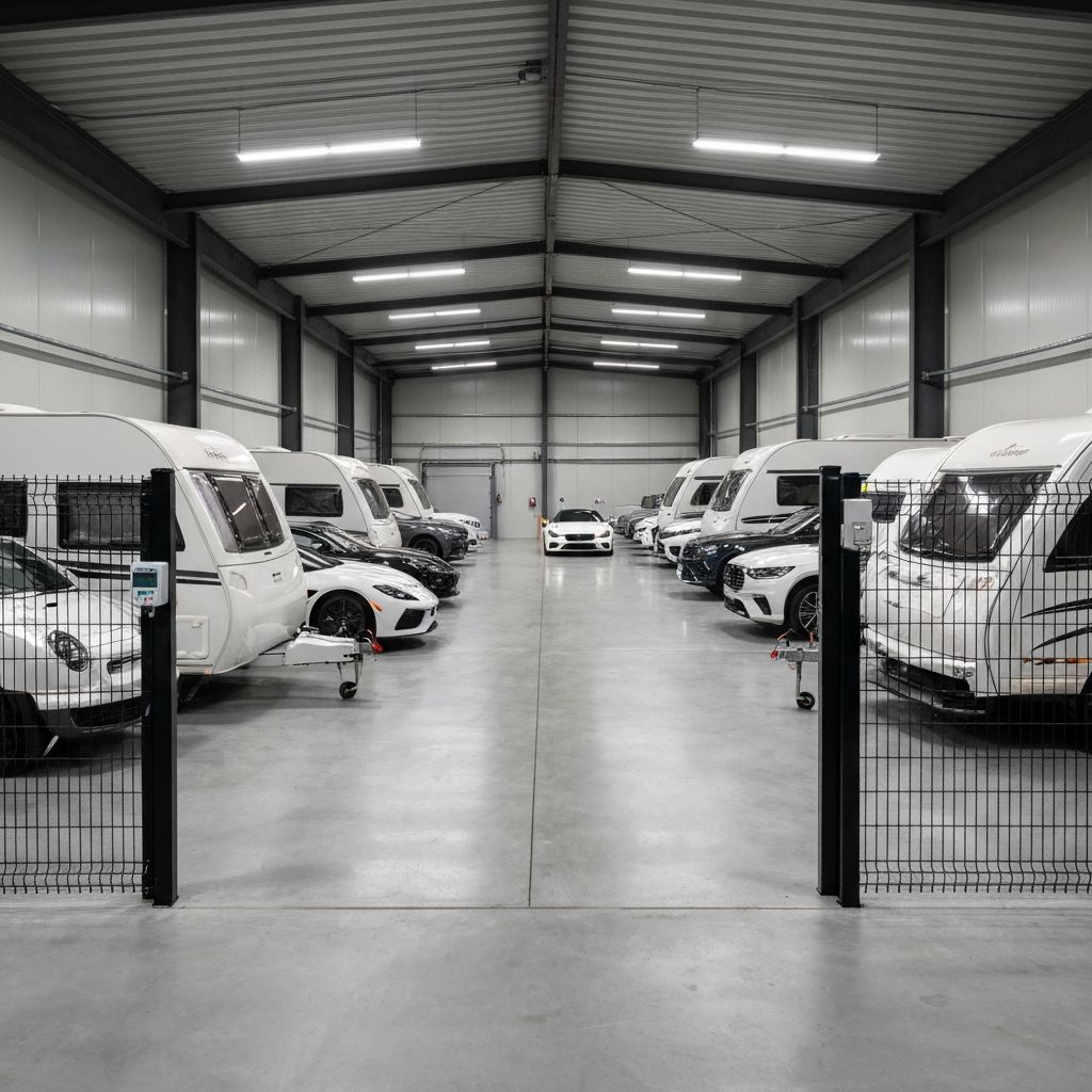 Secure vehicle storage facility